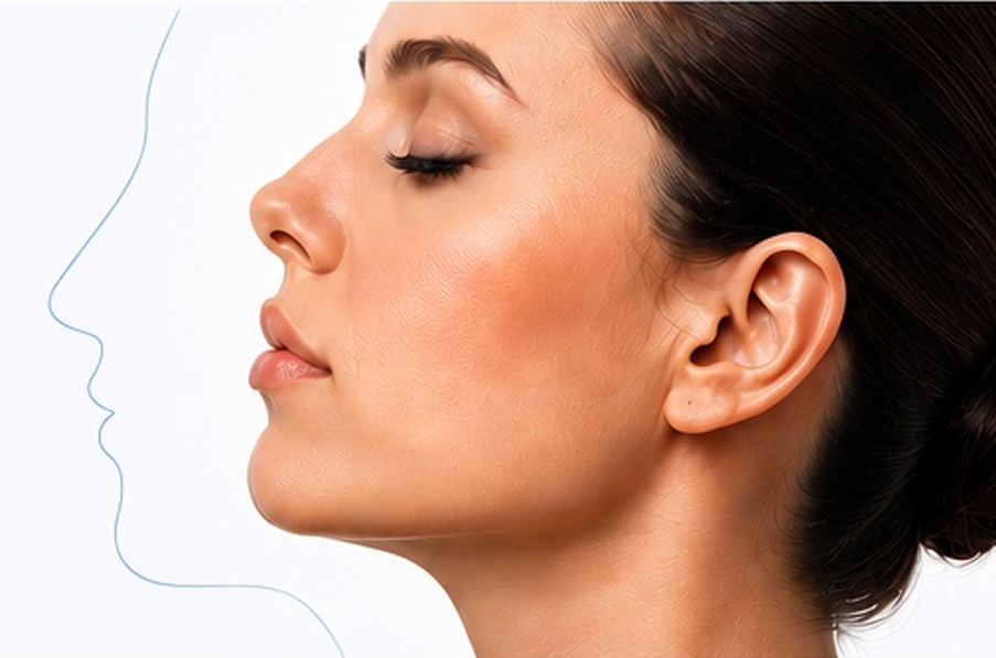 Perfil nasal — planificación de rinoplastia